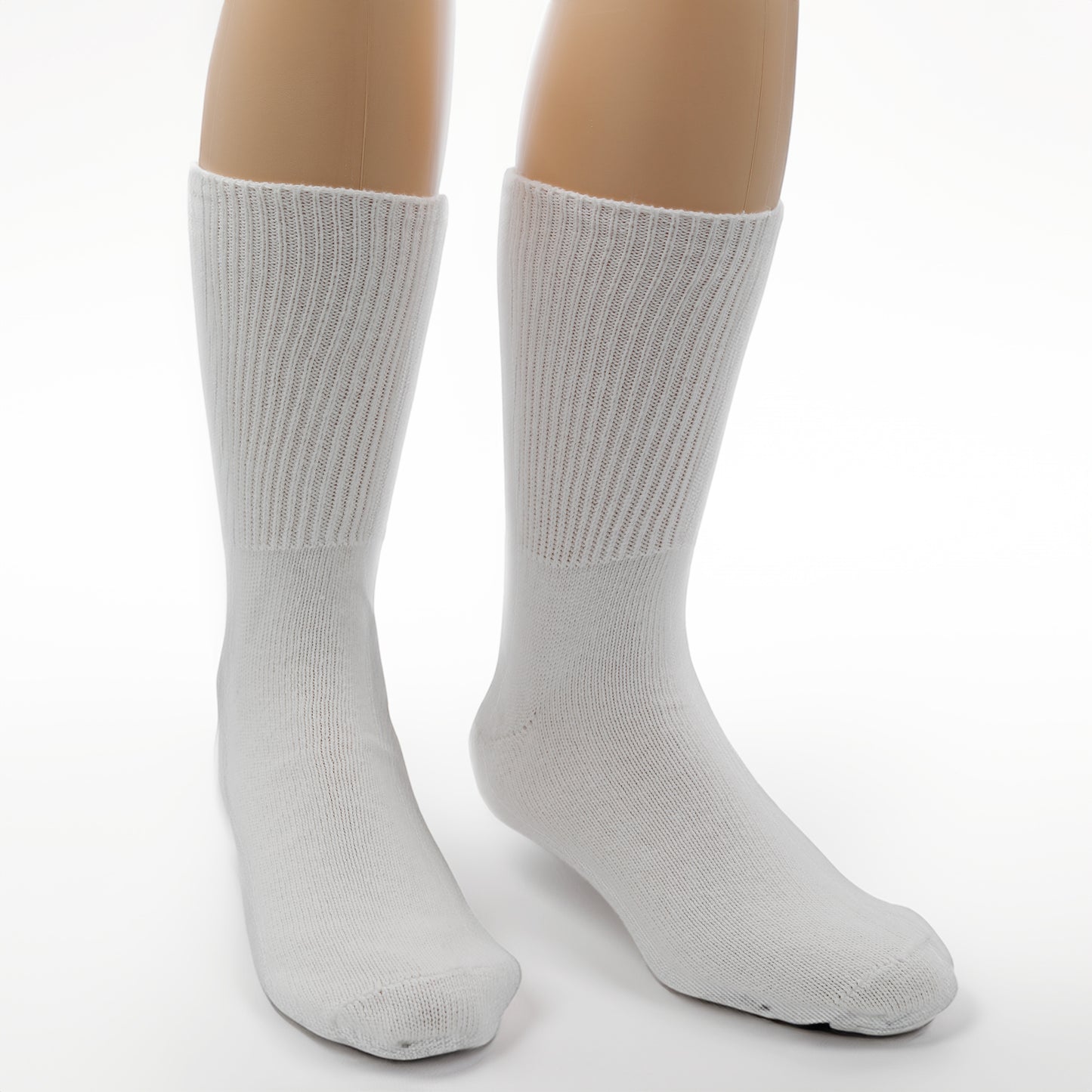 5-Pack Men's Non-Elastic Bind Top Diabetic Crew Socks