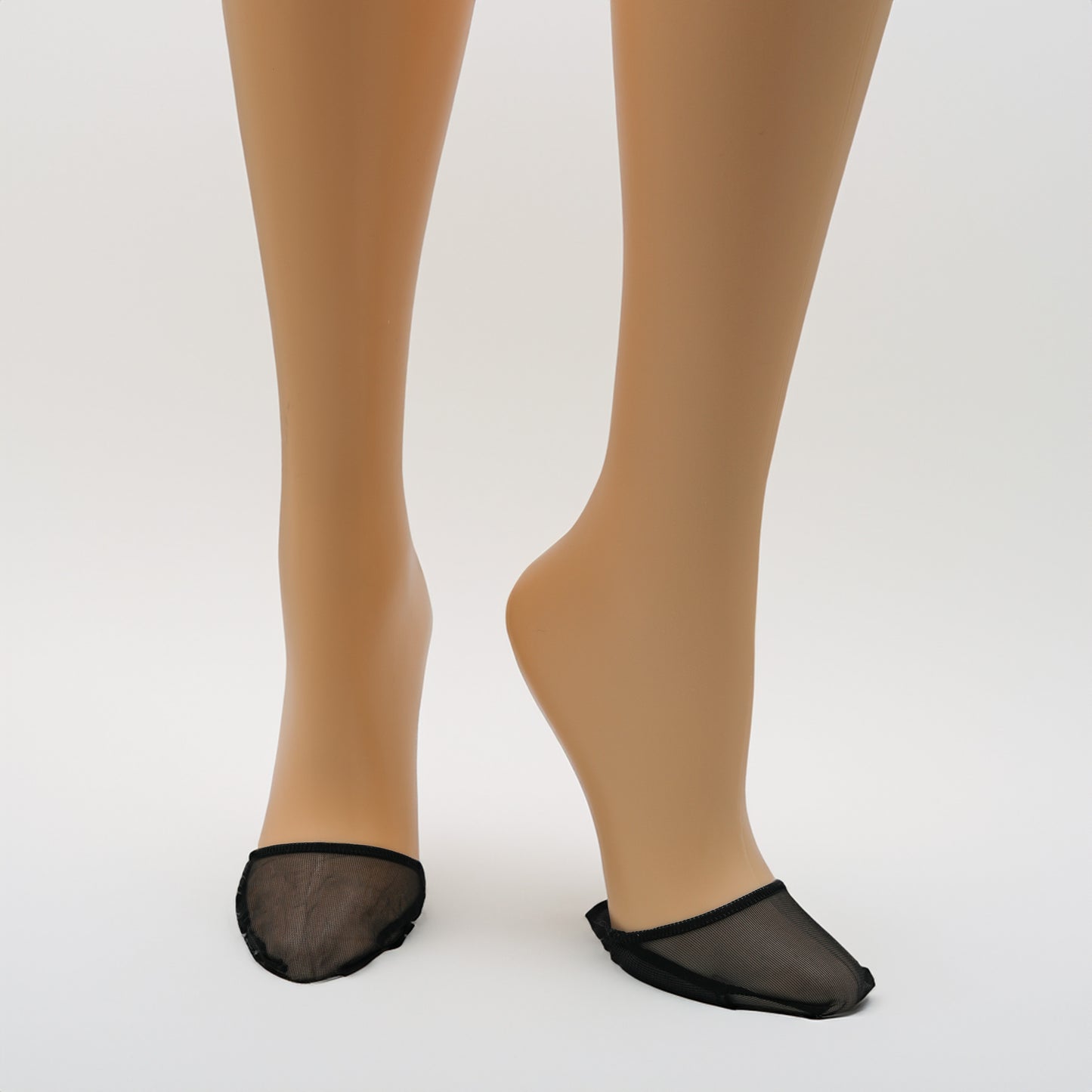 2-Pack Ladies Cushioned Toe Cover Socks