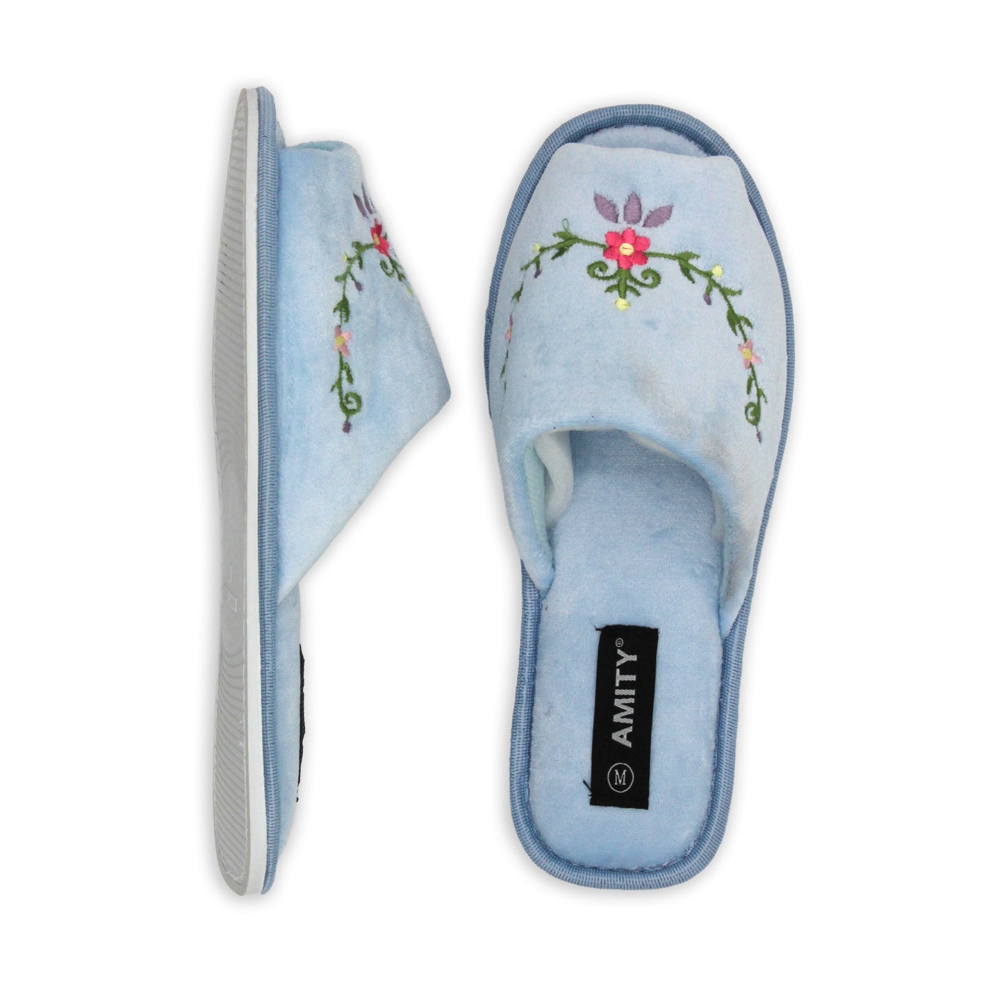 Ladies Open Toe Wide Width Slippers
