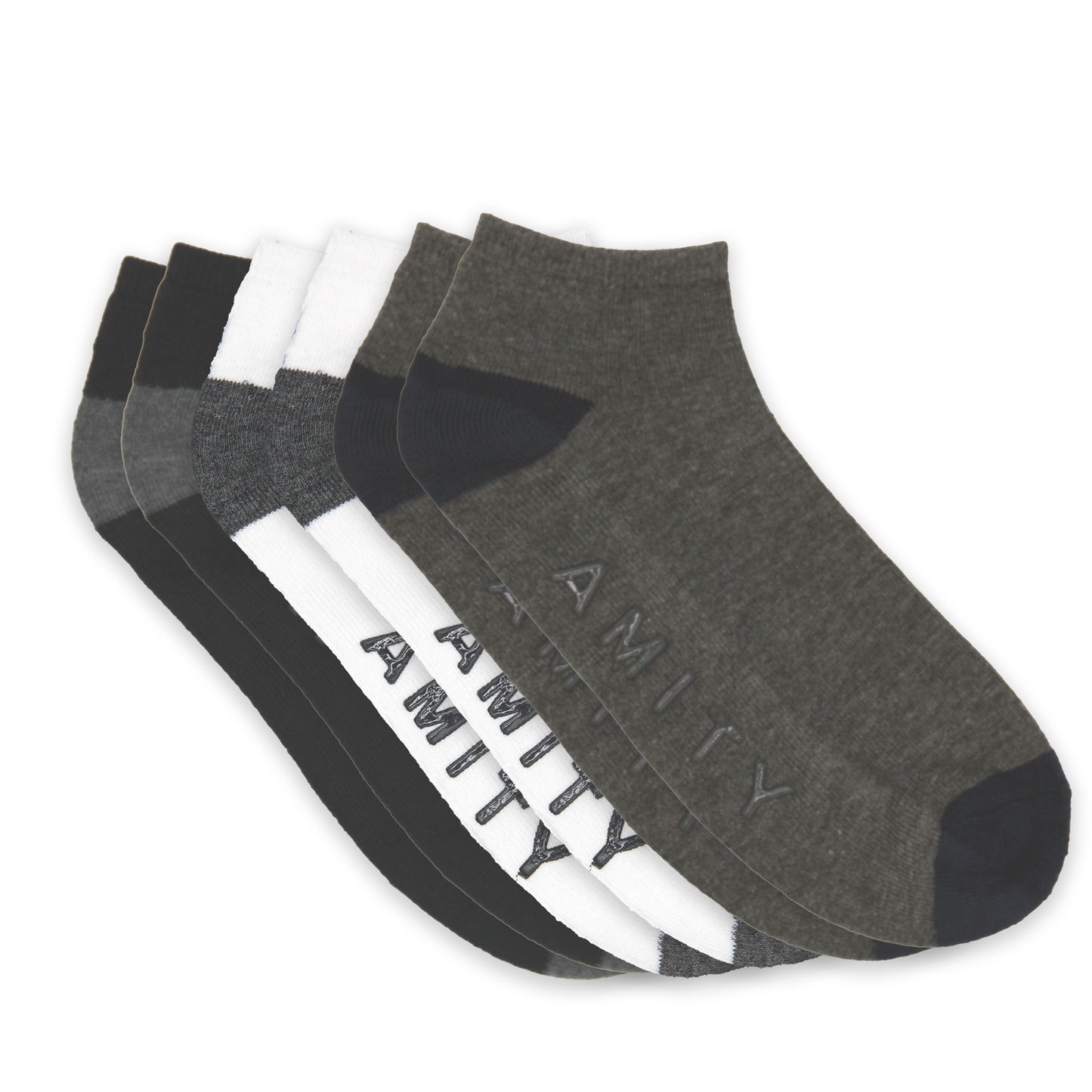 5-Pack Men's Non-Skid Low Cut Socks