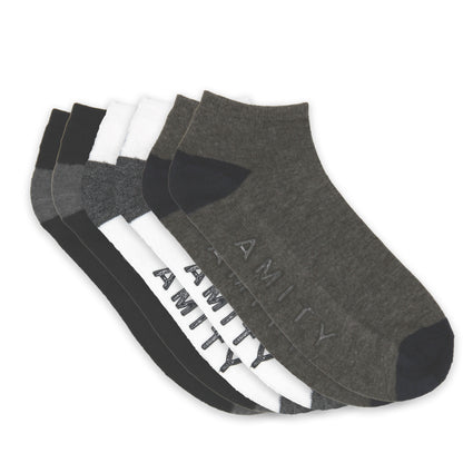 5-Pack Men's Non-Skid Low Cut Socks