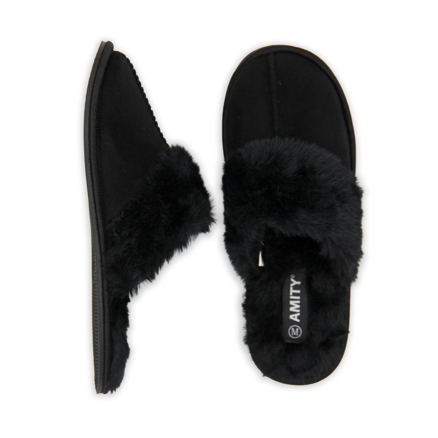 Ladies Faux Fur Lined Slippers
